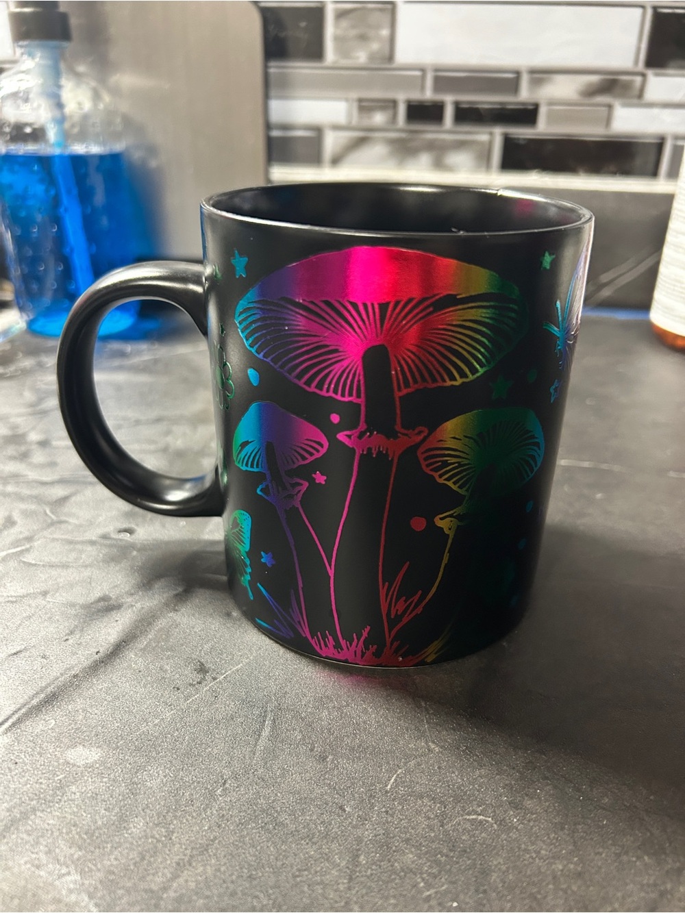 Large mushroom coffee mug